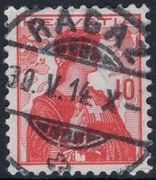 RAGAZ 30.V.14 - Vollstempel auf Helvetia Brustbild