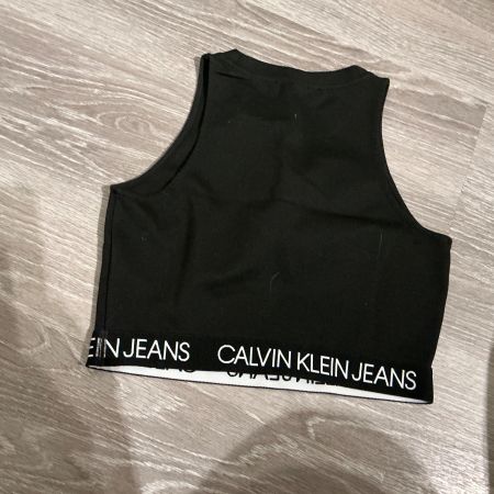 Calvin Klein Jeans Crop Top schwarz Gr.M