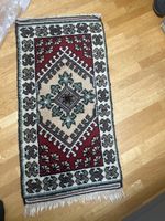 Roter Vintage Teppich, Top Zustand, Herbst Deko, 133x68