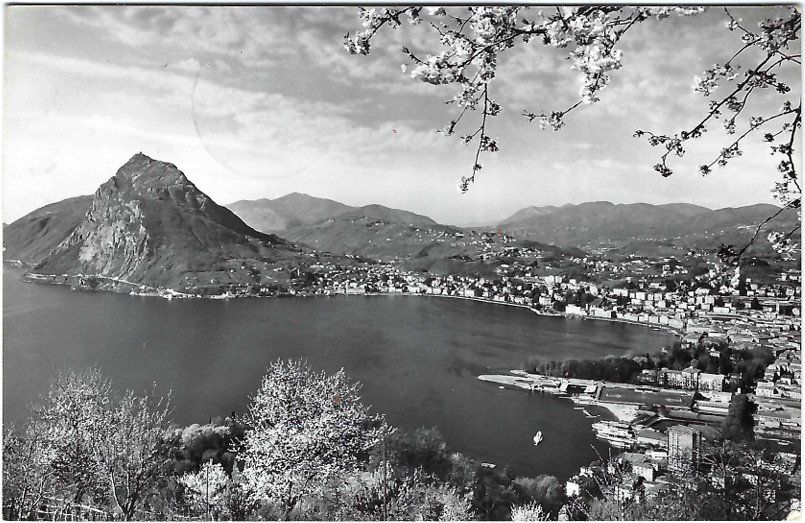 Cartoline postali: Alte AK Lugano, Vista dal Monte Brè – Usato da Rheinfelden venduto da wil_m7gh