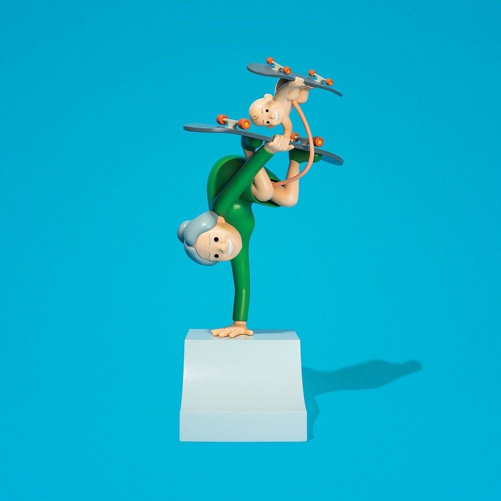 Figuren: Joan Cornella Double Hand-Stand Figure Skateboard – Neu (gemäss Beschreibung) aus Schlieren von NM_Nici 1