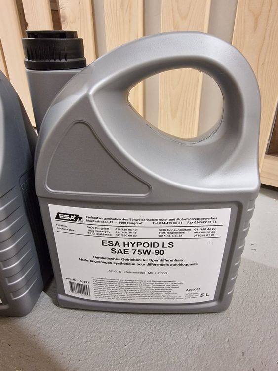 7 l Getriebeöl ESA LS SAE 75W90 (Gebraucht) in Trogen für CHF 50 – mit ...