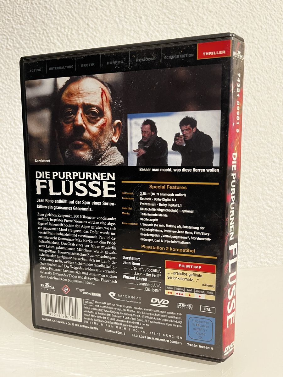 Tutti i DVDs: Die purpurnen Flüsse DVD – Usato da Bassersdorf venduto da McRob00 2