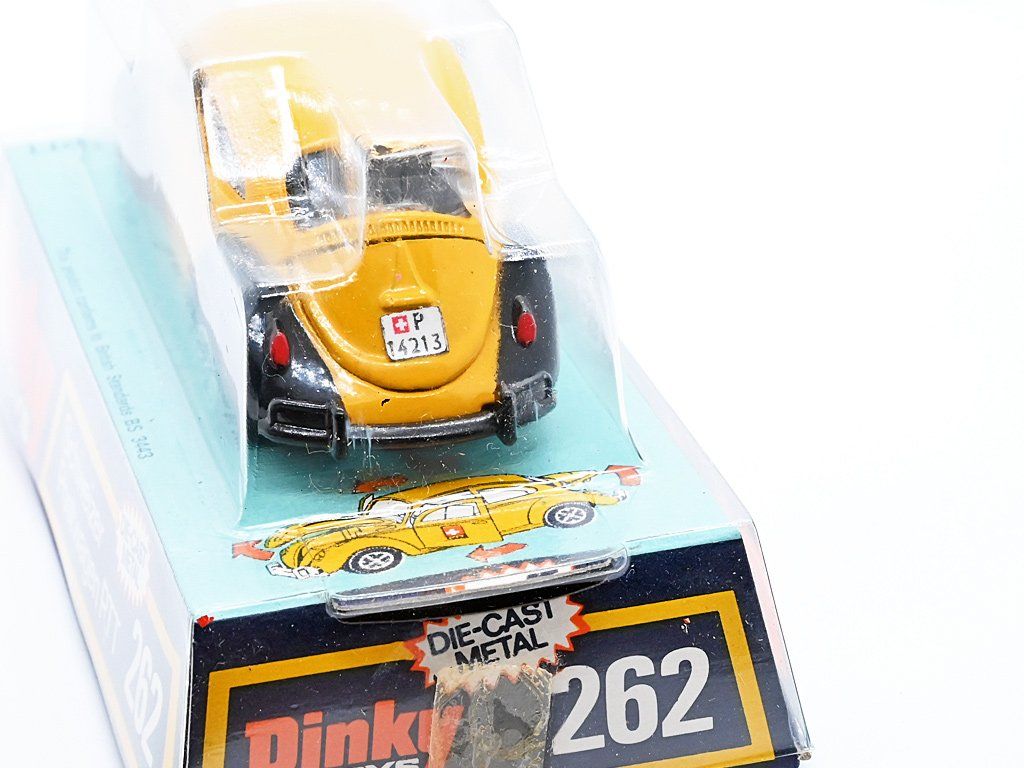 Schuco Modellini d'auto: DINKY TOYS 262 VW KÄFER SCHWEIZER POSTWAGEN PTT – Usato da Zufikon venduto da MatchboxCorner 3