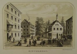 RIPPOLDSAU, BADEN-WÜRTTEMBERG, LITHOGRAPHIE UM 1860