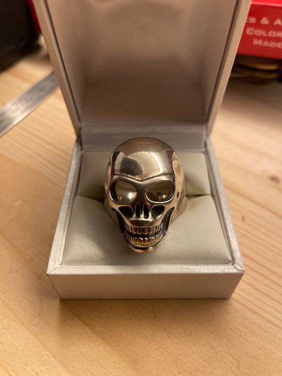 Hokech Punisher Totenkopf Ring - Vintage Edelstahl Ring Für Männer