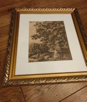 Lithographie Anthonie Waterloo – antike Radierung