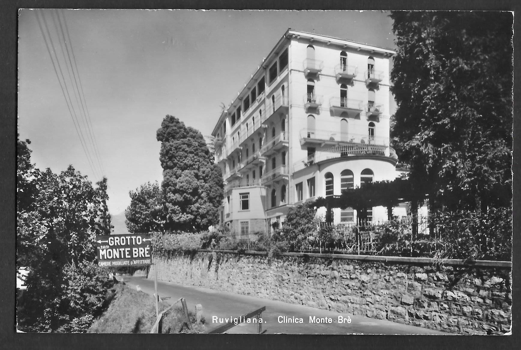 Cartoline postali: Ruvigliana Clinica Monte Brè – Usato da Olten venduto da clotaldi