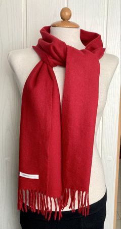Johnstons Cashmere Schal, rot, guter Zustand!