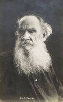 Leo Tolstoi, russischer Schriftsteller, Real Photo Postcard