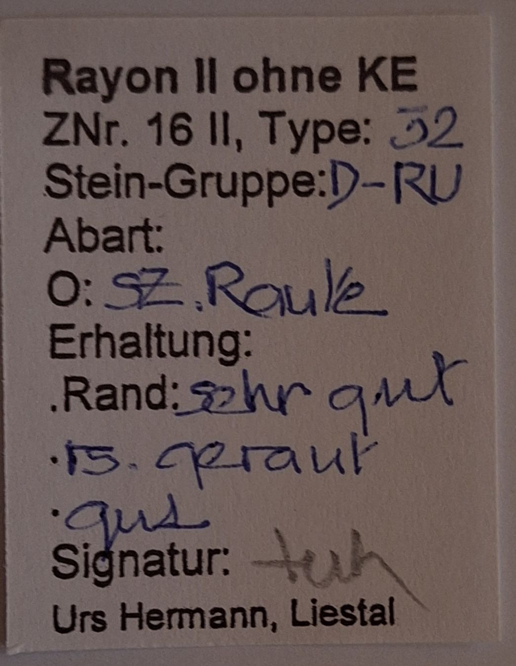 Tutti i francobolli: Rayon 16II Typ 32 D - RU mit Befund – Usato da Balgach venduto da SIMEON27 2