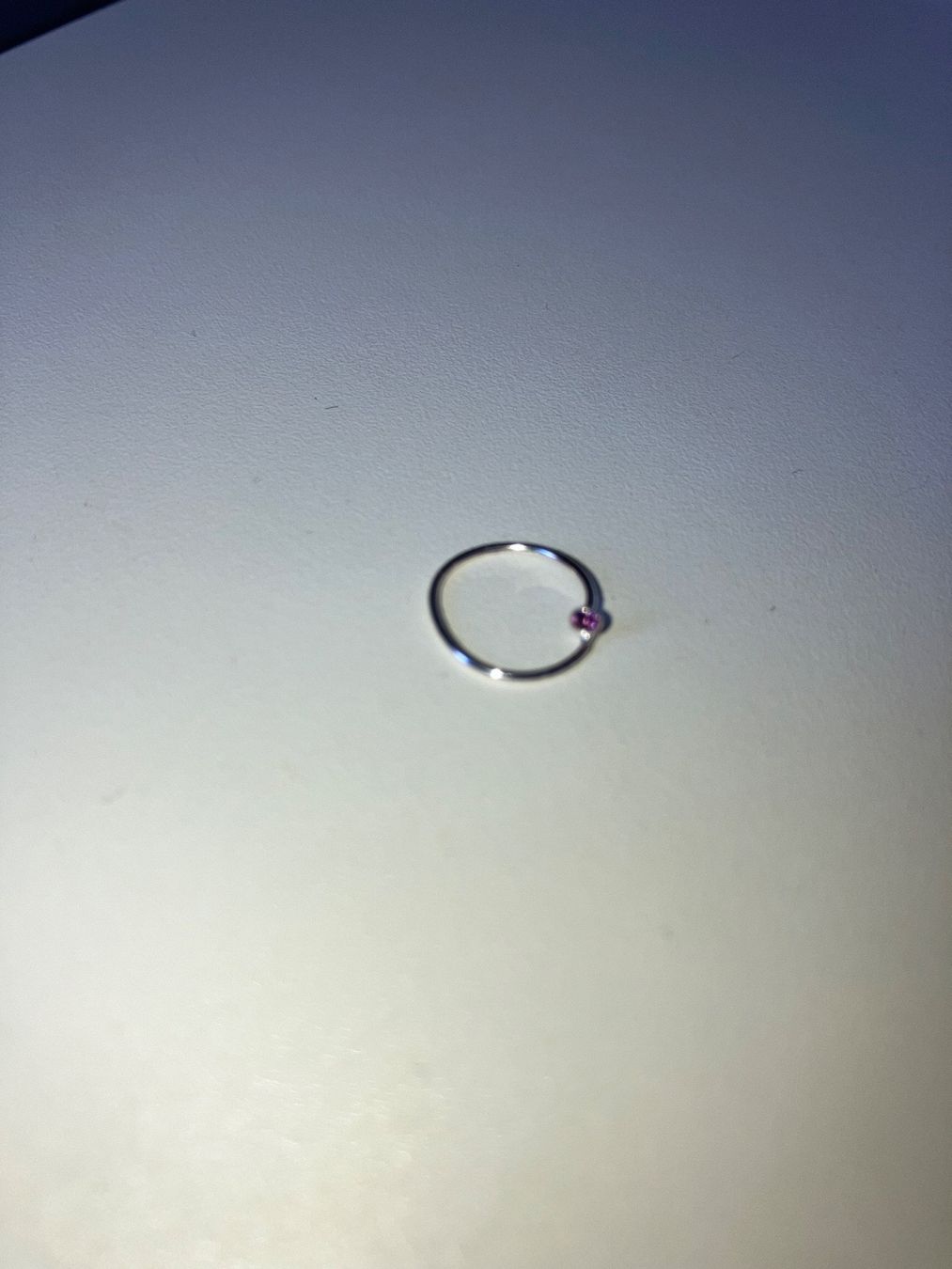 Piercingschmuck: Nasenpiercingring  Silber NEU der Stein ist violett – Neu und originalverpackt aus Schaffhausen von Simmel80 2
