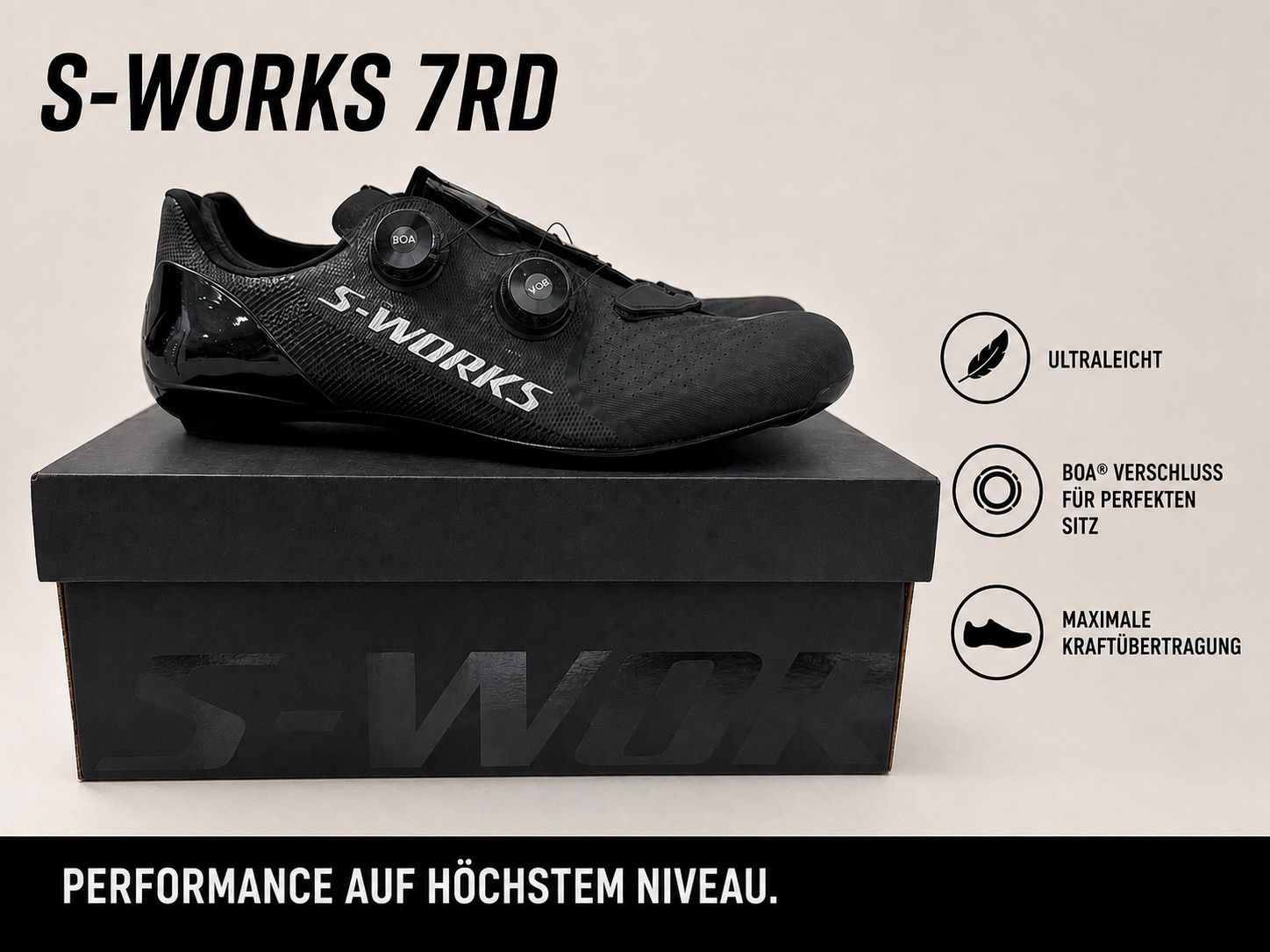 Scarpe da uomo: Rennrad Schuh S-Works 7RD – Nuovo e nell'imballaggio originale da Steinhausen venduto da LiFre