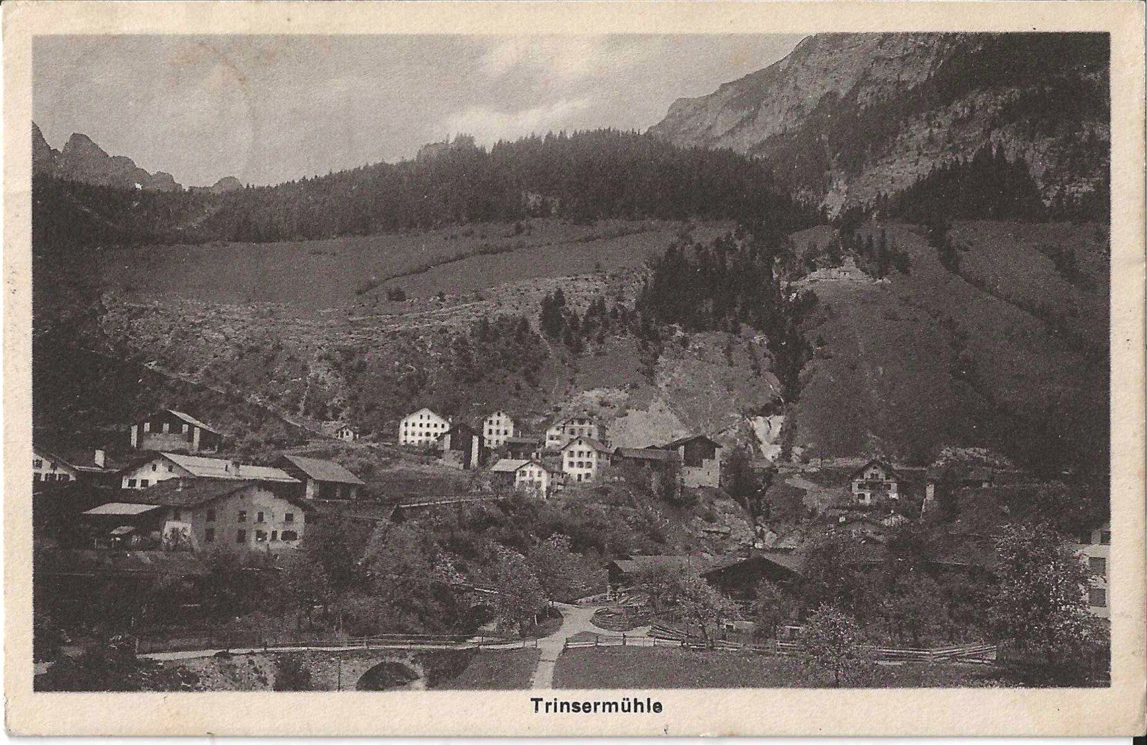 Cartoline postali: Karte Trinsermühle 1918 – Usato da Zürich venduto da Philacat11