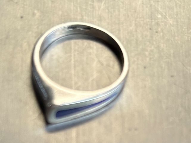 Anelli: Silberring mit blauem Stein, Gr. 50 – Usato da Laufen venduto da Bellebellezza 9
