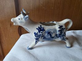 Porzellan Milch Kanne Kaffee Rahm Krug Kuh DELFT