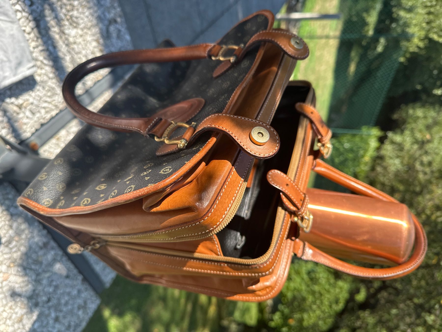 Borse da donna: Pollini heritage handbag black & brown leather – Usato da Monteggio venduto da dem_7zj2 4
