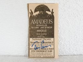 TIM CURRY Autogramm Newspaper Clipping Amadeus