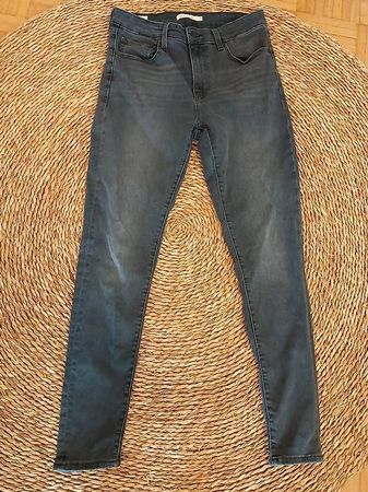 Grau-Schwarze Levi's 721 Jeans Grösse 29