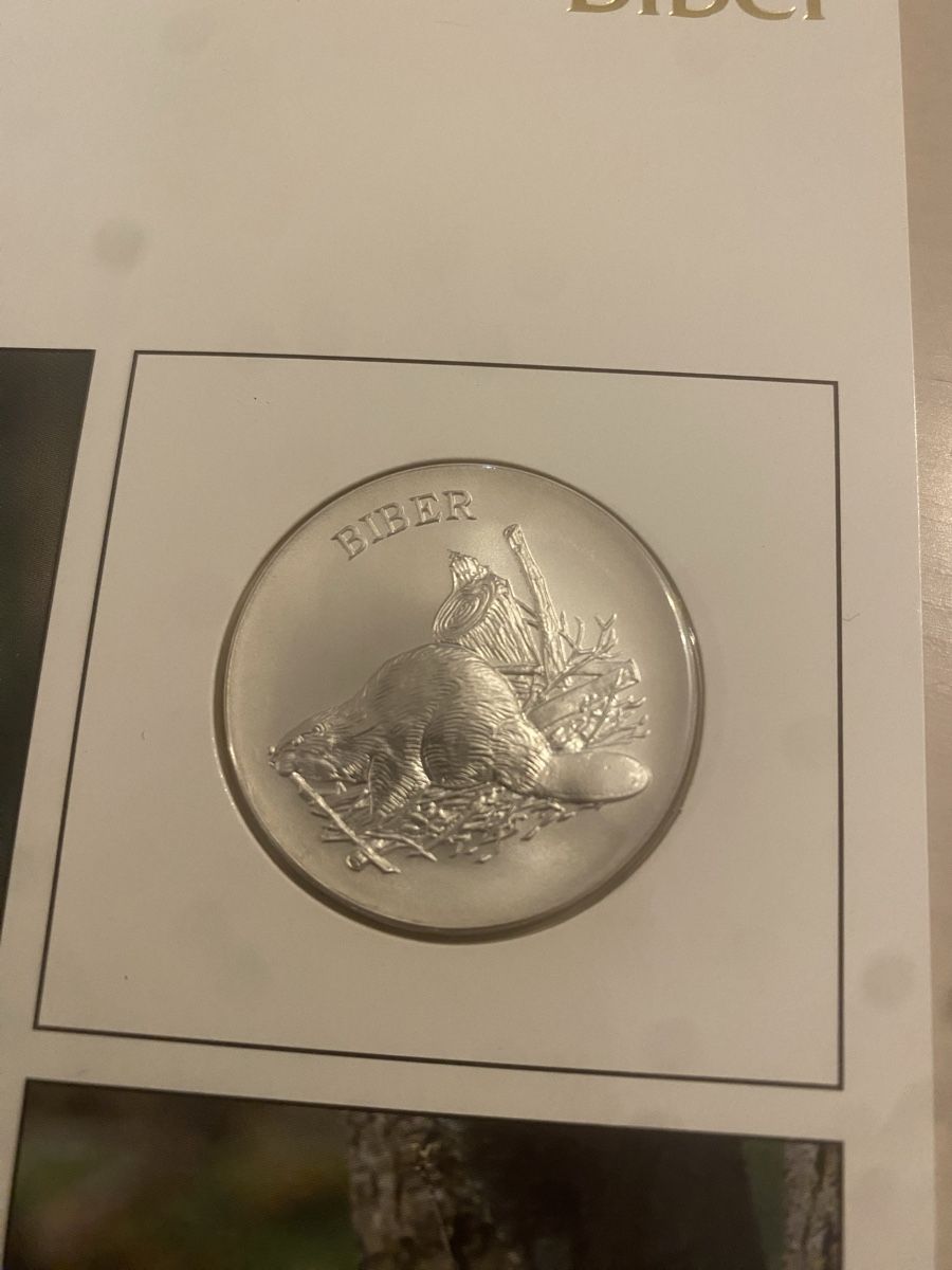 Medaglie: Numisbrief Tiere der Heimat Biber Silber – Nuovo (secondo la descrizione) da Muralto venduto da Alex1912 1