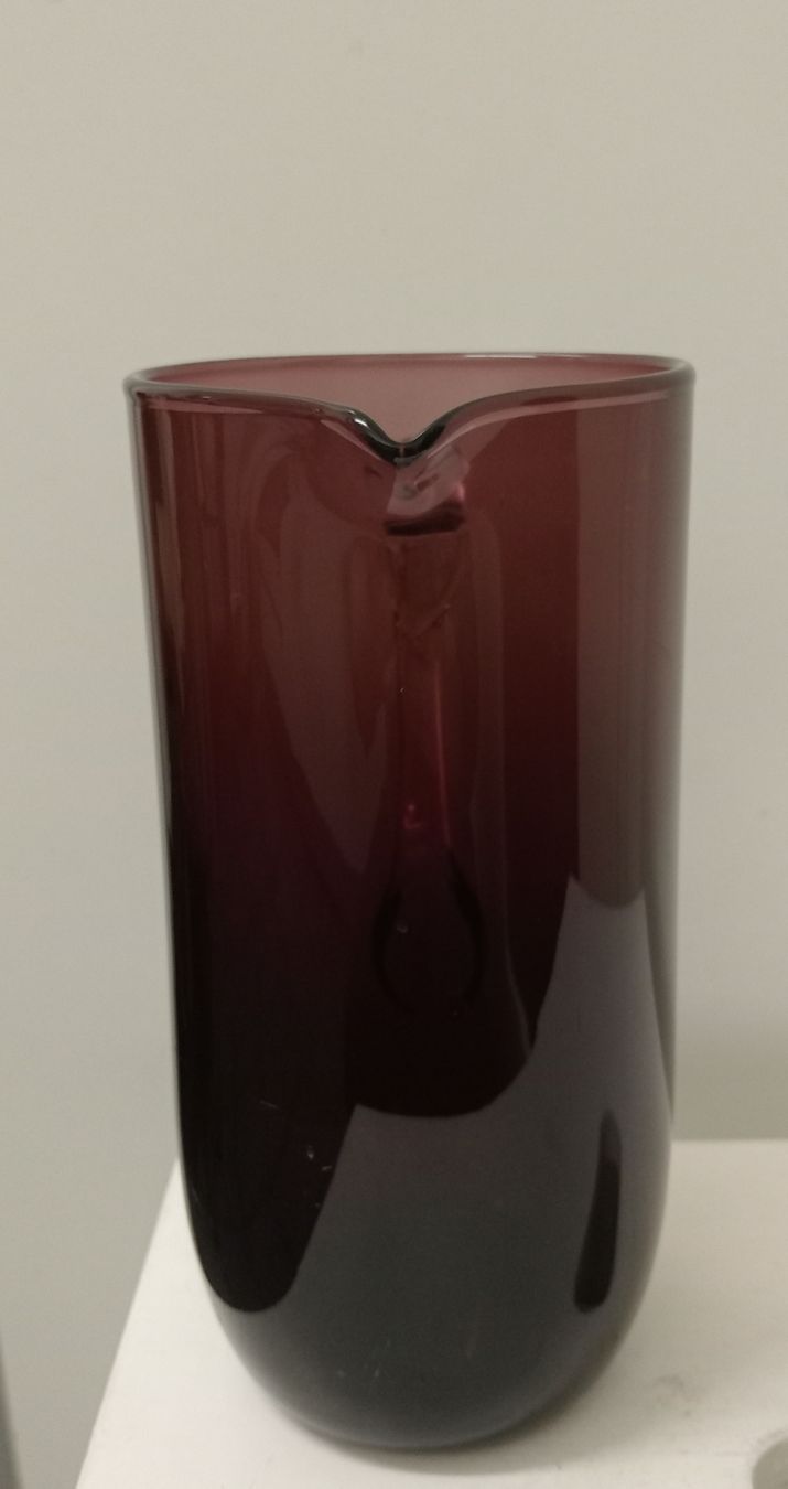 Caraffe: Elegante Vintage Glaskaraffe, Weinrot 1 L – Usato da Allschwil venduto da Evgeniia78 3