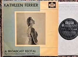 Kathleen Ferrier Frederick Stone – A Broadcast Recital 1952