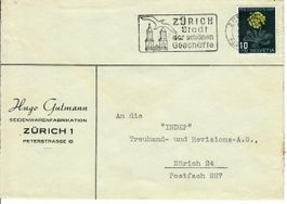 Brief, Hugo Gutmann Seidenwarenfabrikation Zürich 1947
