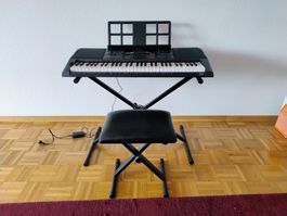 Tastiera Casio CT-X3000 con supporto, sgabello e custodia