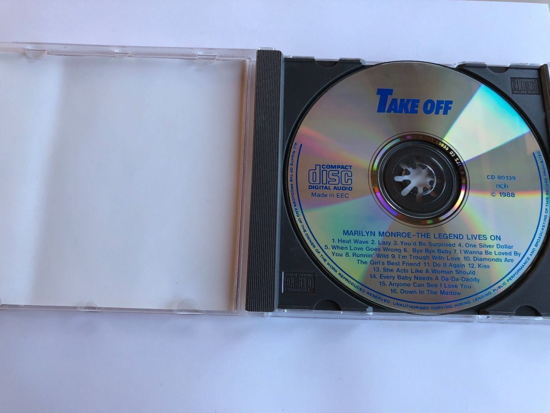 CD: Marilyn Monroe - The Legend Lives On – Usato da Oberried Brienz venduto da Chyara 2