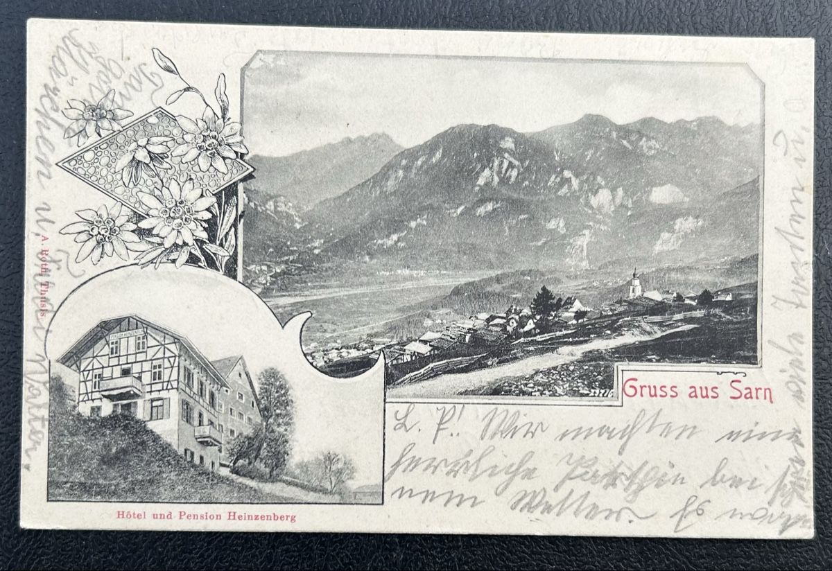 Cartoline postali: Gruss aus Sarn 1902 – Usato da Horw venduto da Tellbub