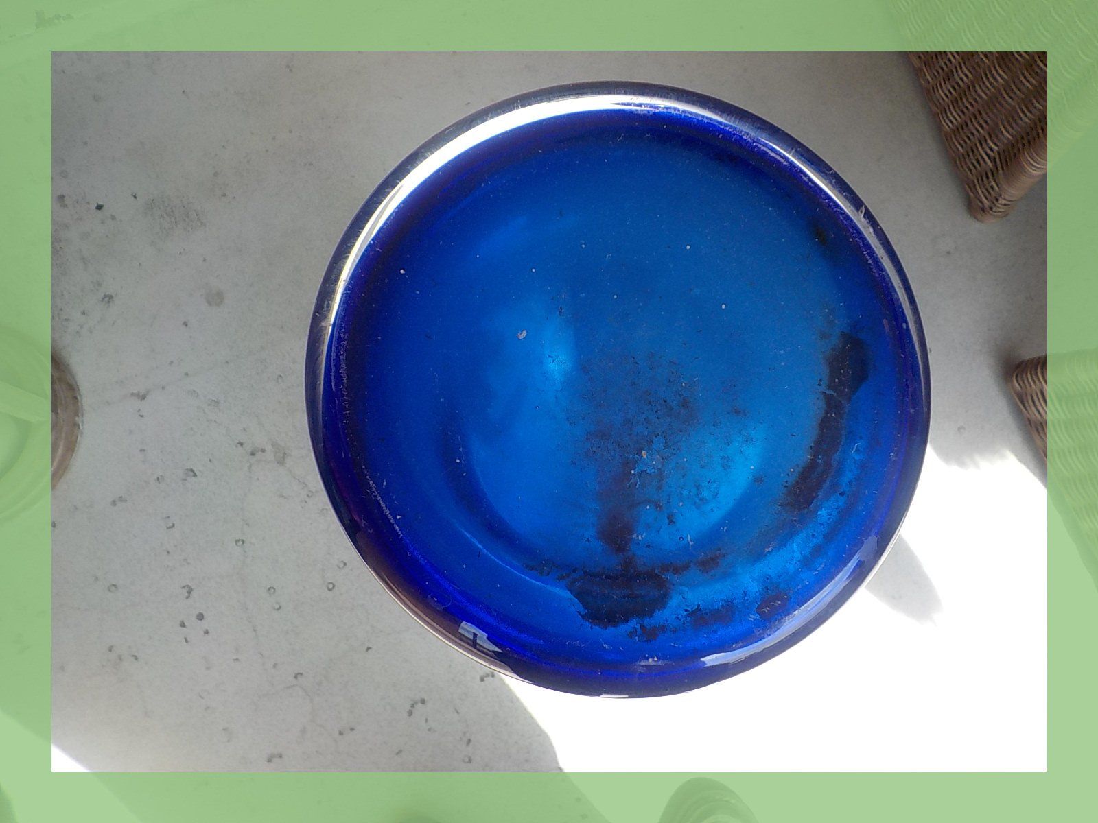 Vasi & Recipienti: Bodenvase blau Glas hoch schlank elegant – Usato da Bülach venduto da Freieck 3