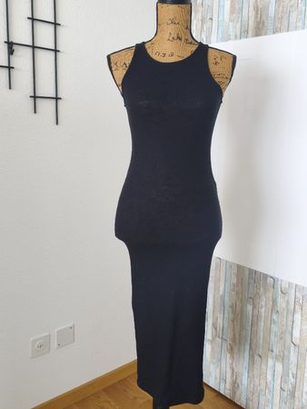Strickkleid Tally Weijl schwarz gerippt Grösse S