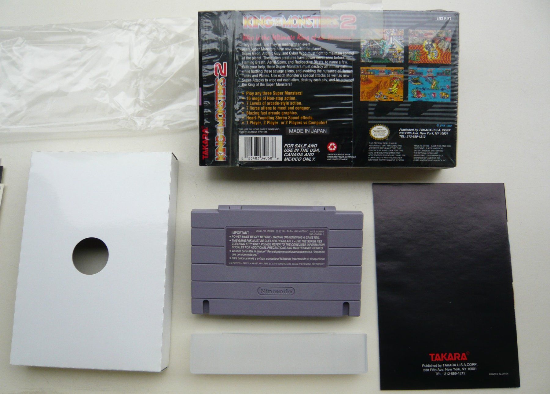 SNES: King of the Monster 2, CIB, Excellent état (Gebraucht) in Onex ...