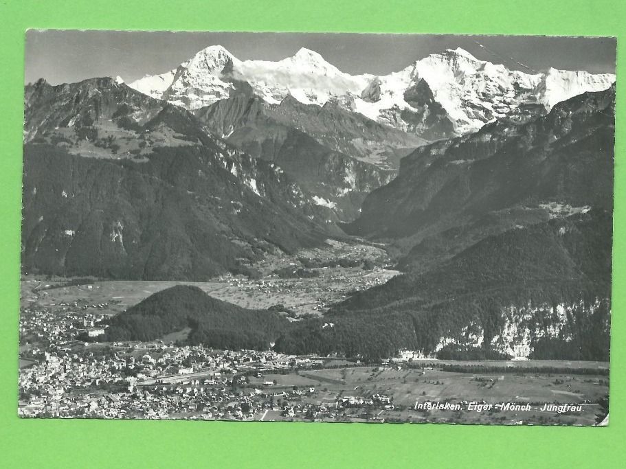 Cartoline postali: Interlaken, Eiger - Mönch - Jungfrau – Usato da Zürich venduto da t24_de
