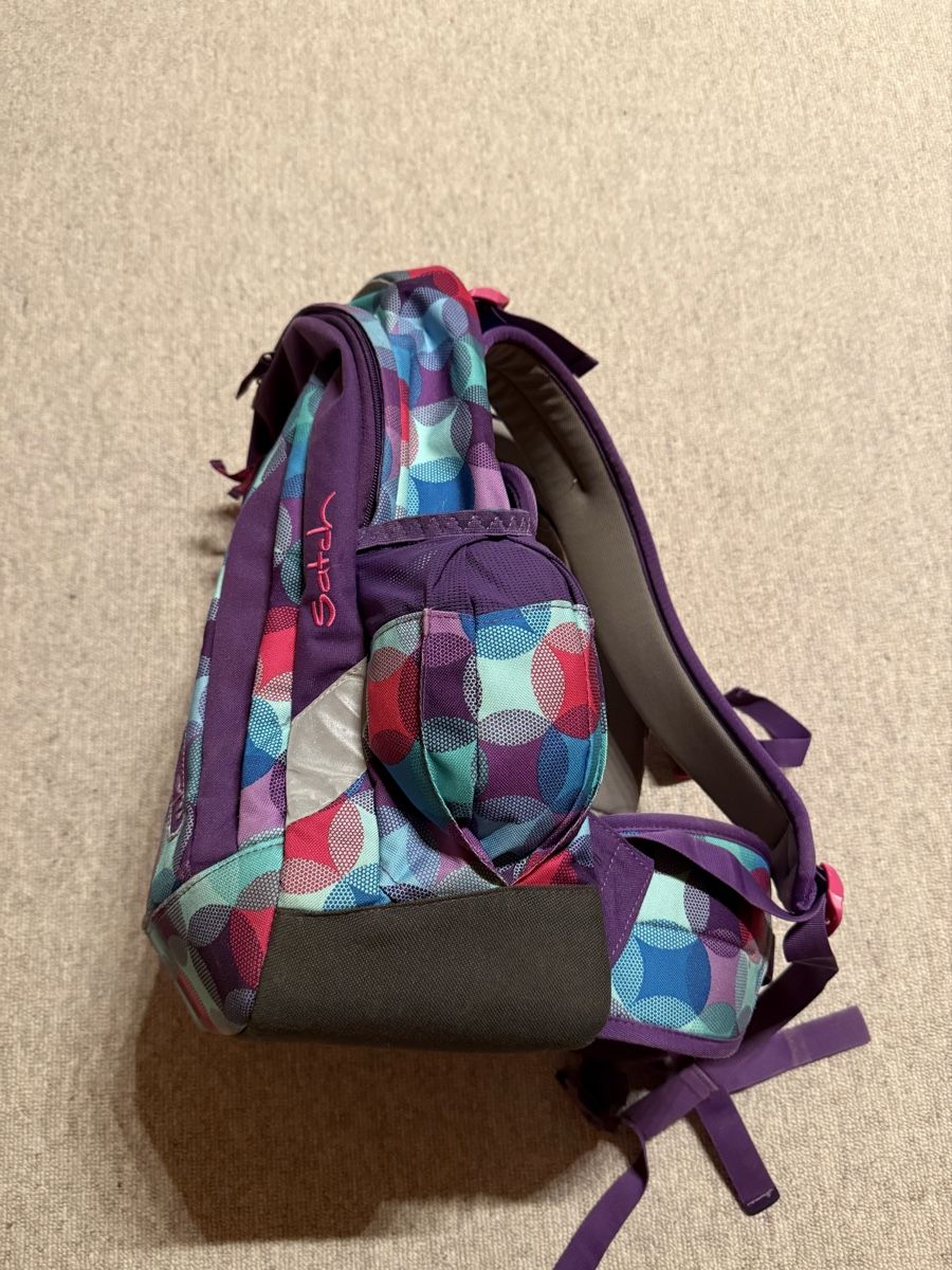 Satch Borse & Zaini: Satch Schulrucksack Lila/Türkis – Usato da Davos Glaris venduto da noa_59j8 3