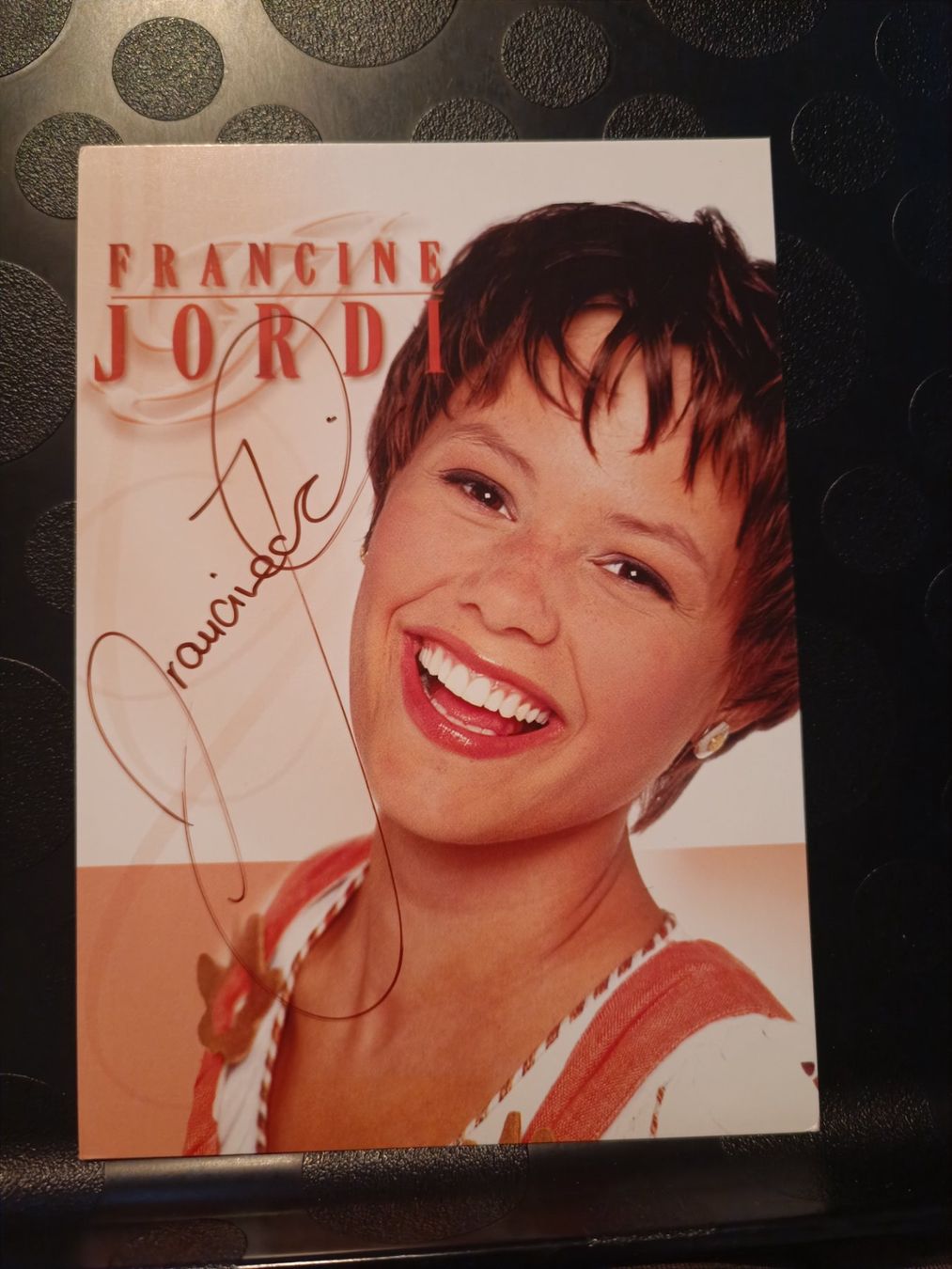 Autografi: Francine Jordi - handsignierte Autogrammkarte – Usato da Menziken venduto da Artographs