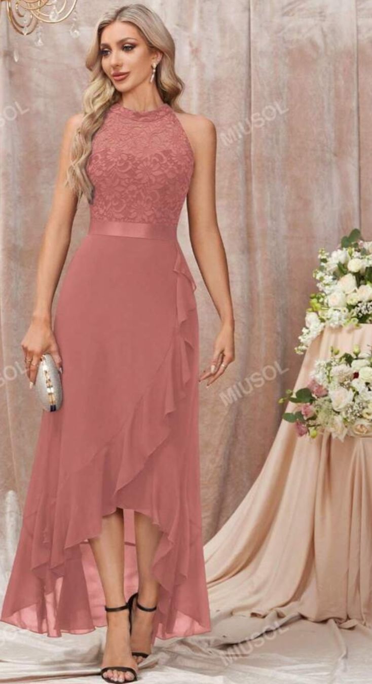Vestiti: Abendkleid Altrosa L – Nuovo e nell'imballaggio originale da Büttikon AG venduto da PAM120319
