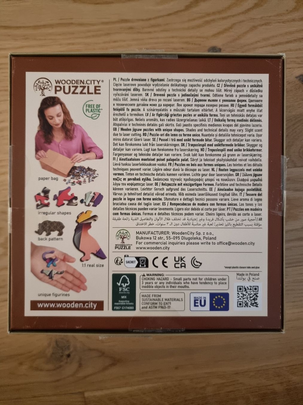 Puzzle: Holzpuzzle mit Wolf- Motiv, 505 Teile – Usato da Lachen SZ venduto da Moniquen 1