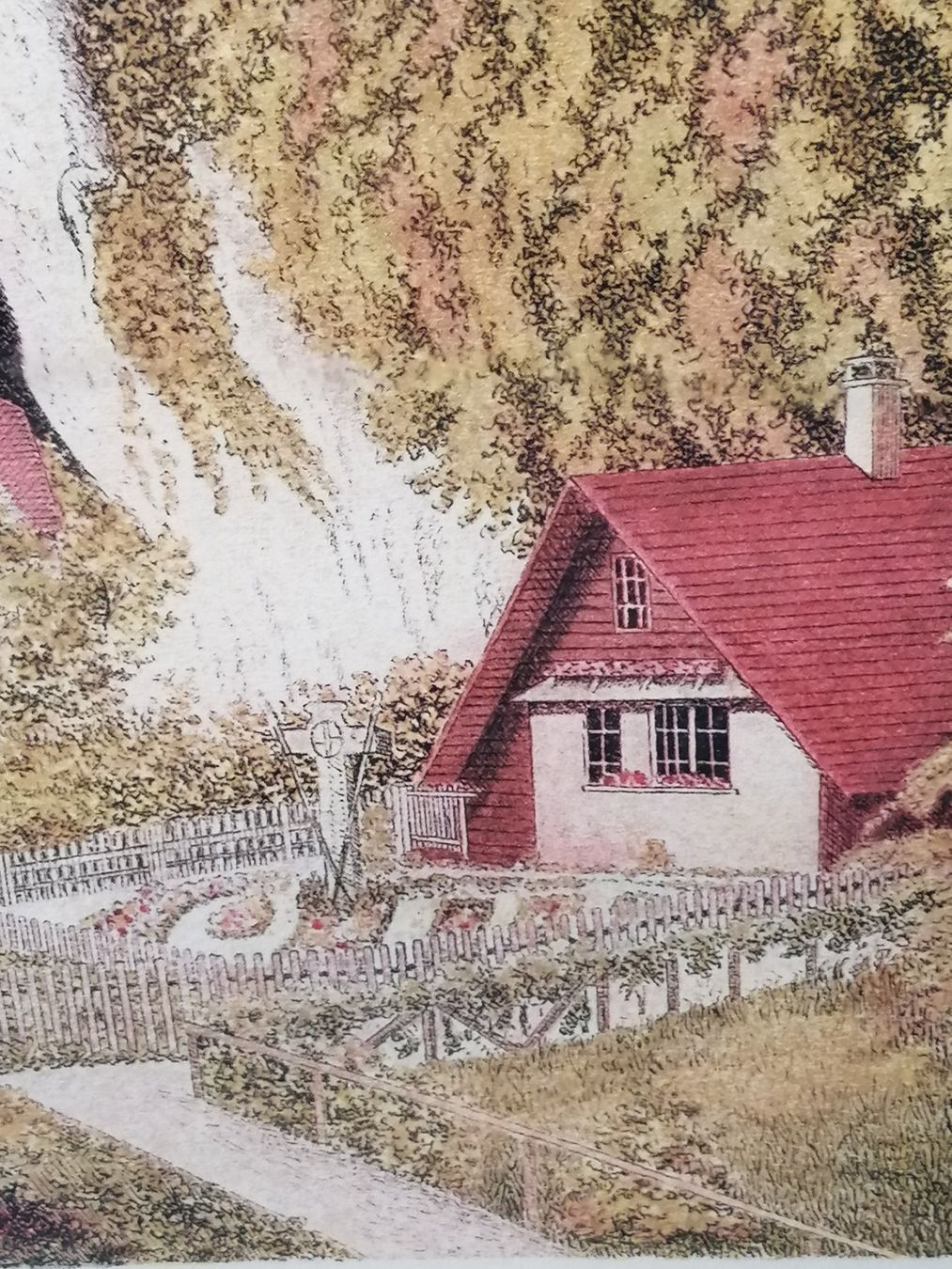Foto & Immagini: Solothurn Eremitage Aquarell, gerahmt, schöne Herbstfarben – Usato da Rovio venduto da maxmac 5