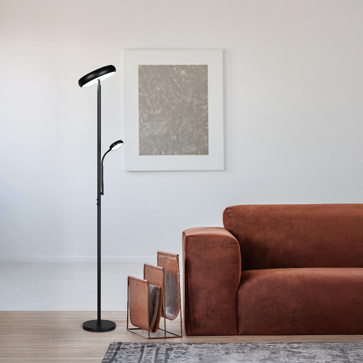 Lampade: LED Stehleuchte, Dimmer, 183 cm Höhe – Nuovo (secondo la descrizione) da Kreuzlingen venduto da Smart-Light 1
