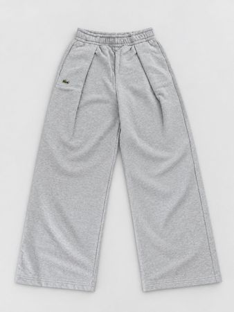 Lacoste Wide Leg Pleated Crocodile Pants