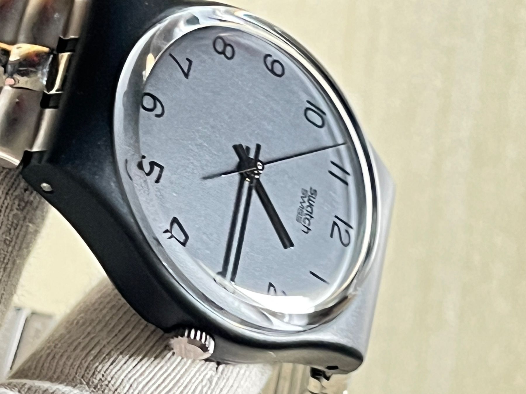 Swatch Orologi: Schlichte Swatch Herrenuhr, elegantes Design – Usato da Grenchen venduto da chththl 4