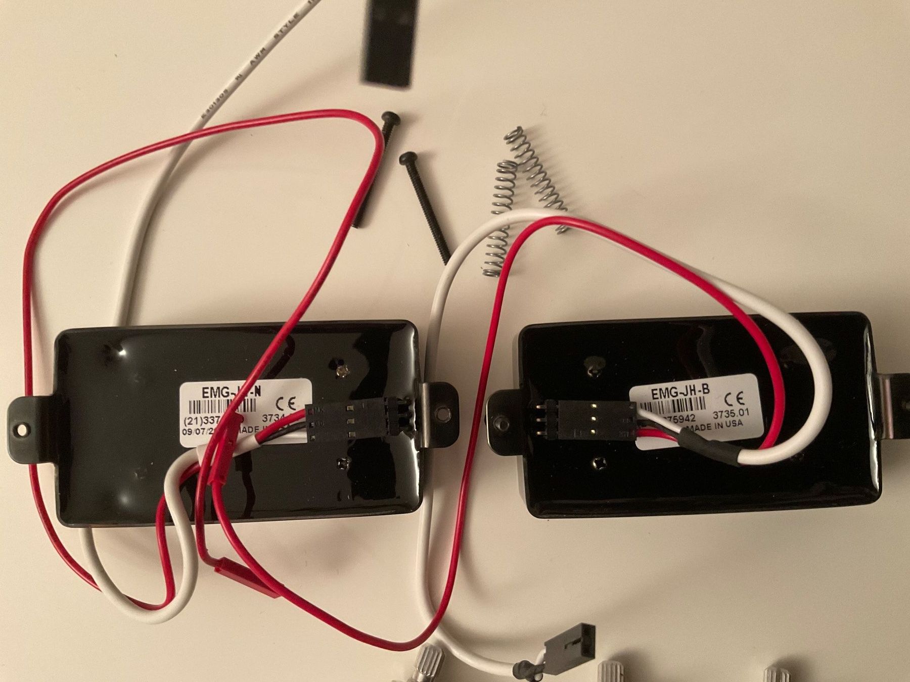 Musikinstrumente: EMG James Hetfield Pickups, einbaubereit, Preis VB – Gebraucht aus Zürich von srayll 1