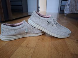 Freizeitschuhe grau Stoff mit US Flaggenmuster innen