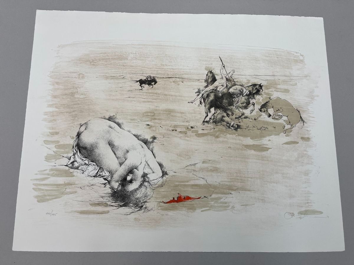 Arts picturaux & lithographies: Otto Bachmann LITHOGRAPHIE SIGNIERT NUMMERIERT – D'occasion à Gersau par grafik-kunst 2