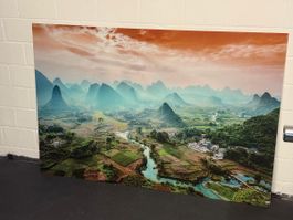 Glasbild Landschaft 150x100cm