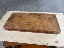 schöne grosse antike Zigarrenpresse aus Holz