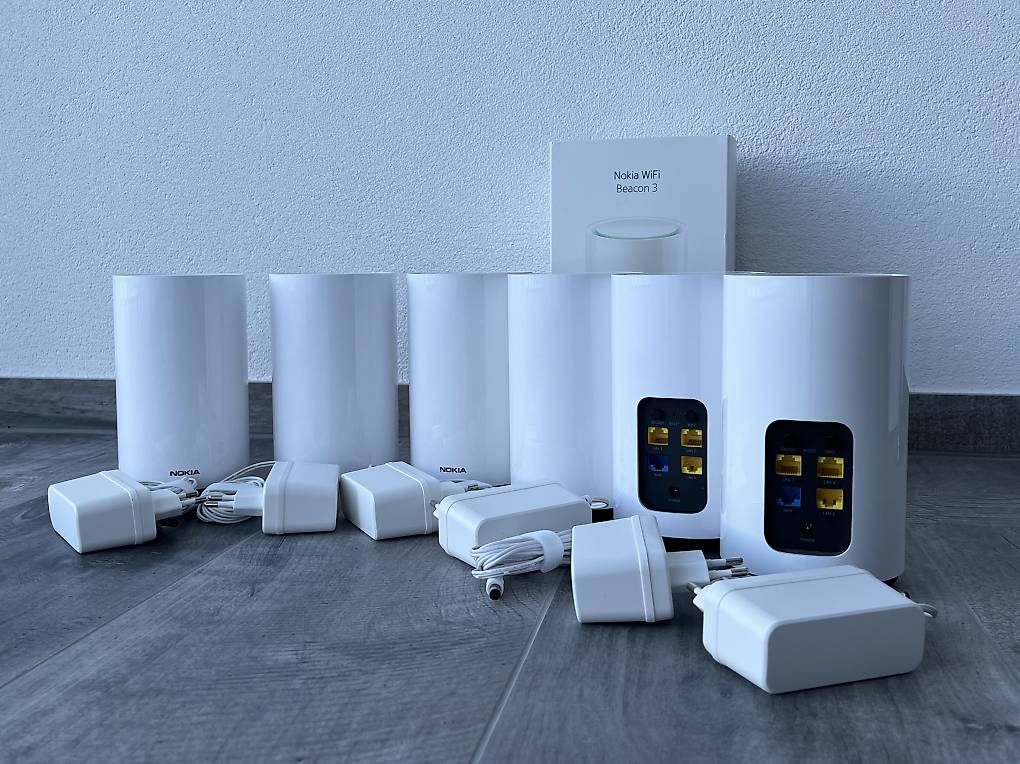 Nokia Modem & Router: Nokia WiFi Beacon 3 - Mesh-WLAN Router/Repeater – Usato da Schellenberg venduto da Klebi13