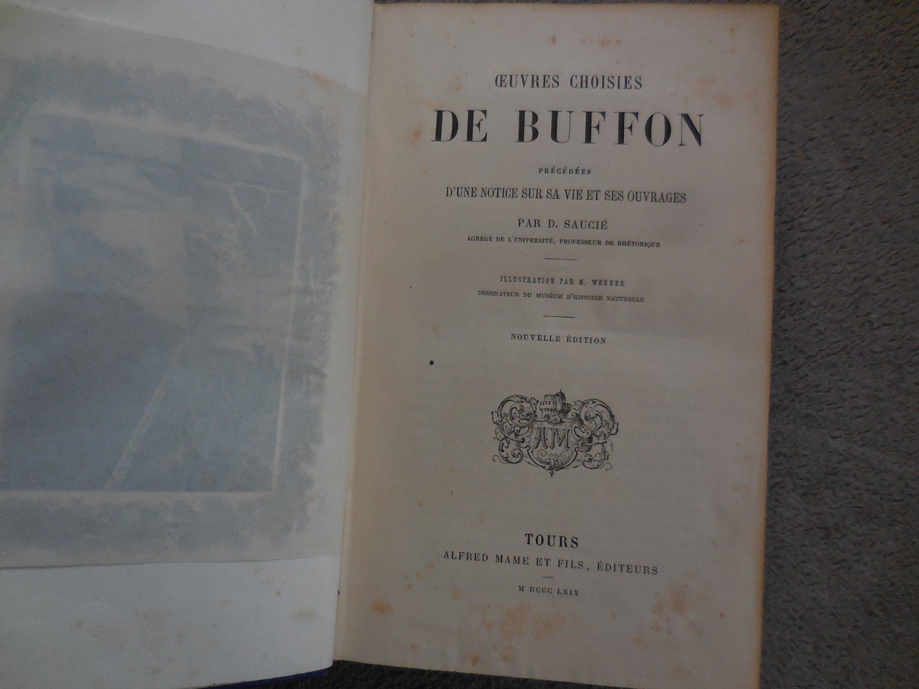 Libri: Oeuvres Choisies de Buffon 1869 – Usato da Meyrin venduto da toutatis 5