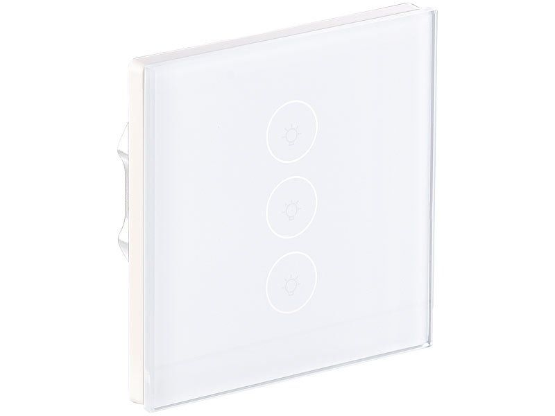 Schalter: Touch-Dreifach-Lichtschalter mit WiFi, APP & Sprachsteuerung – Neu und originalverpackt aus Giubiasco von softmail 5